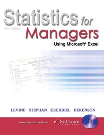Statistics for Managers Excel 第五版 Statistics for managers using Microsoft Excel | BINUS Library